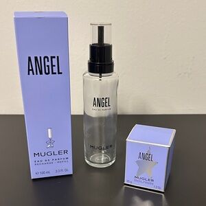 Mugler Angel Eau de Parfum and Candle Set Box and Refill Bottle Set